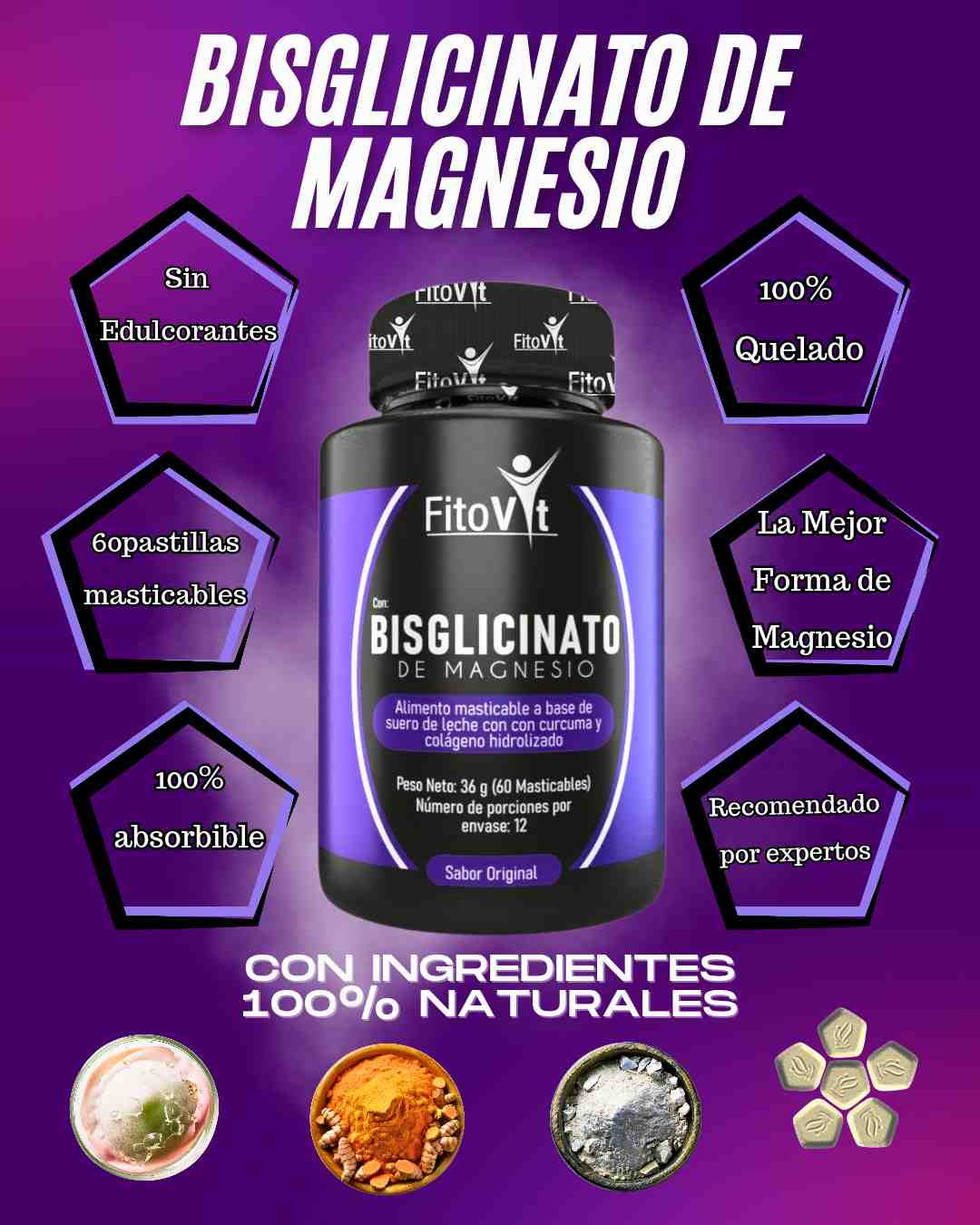 Bisglicinato de Magnesio - Descubre la Solución Natural Para Estrés y Cansancio