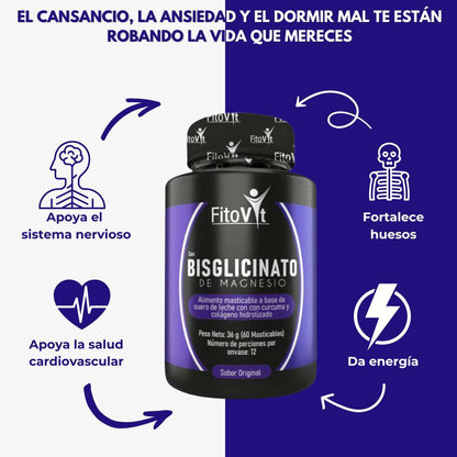 Bisglicinato de Magnesio - Descubre la Solución Natural Para Estrés y Cansancio